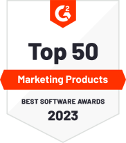 G2 &quot;Top 50 Produtos de Marketing&quot; Bagde