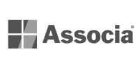 Logo Associa in bianco e nero