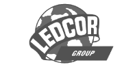 Ledcor Group Logo in black and white