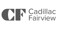 Logo Cadillac Fairview en noir et blanc