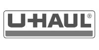 Logotipo de Uhaul en blanco y negro.