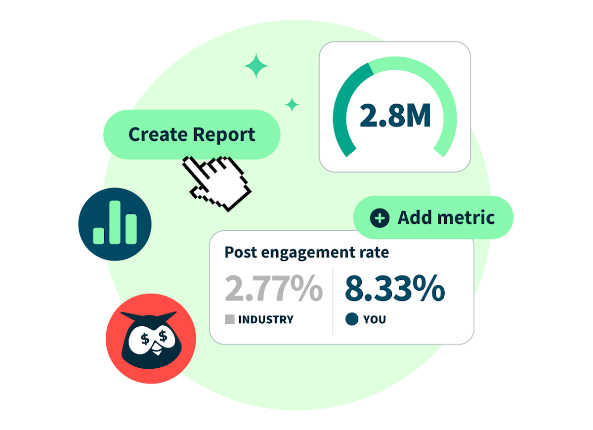 crear informe basado en métricas de publicación